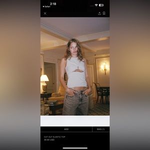 Zara Cutout Elastic Top